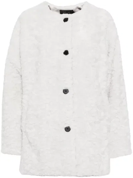 Sztuczne futro kurtka Tout A Coup szara