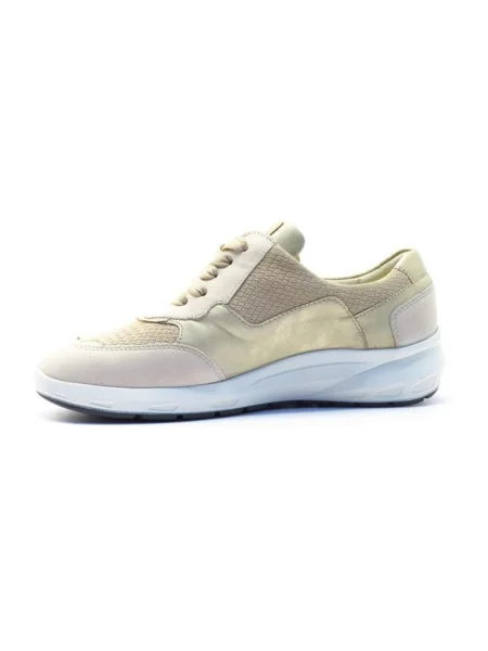Sneakersy Waldläufer skórzane beżowe