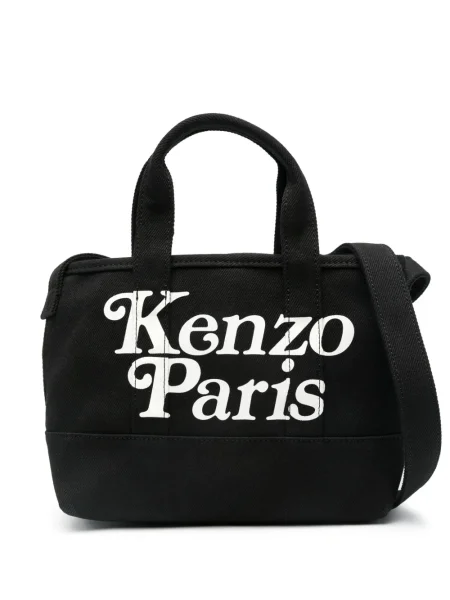 Geantă Kenzo cu imagine negru