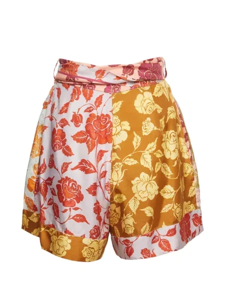 Pantaloni scurți Zimmermann cu model floral cu imagine roz