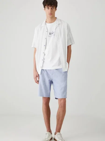 Льняные меланжевые шорты Medicine