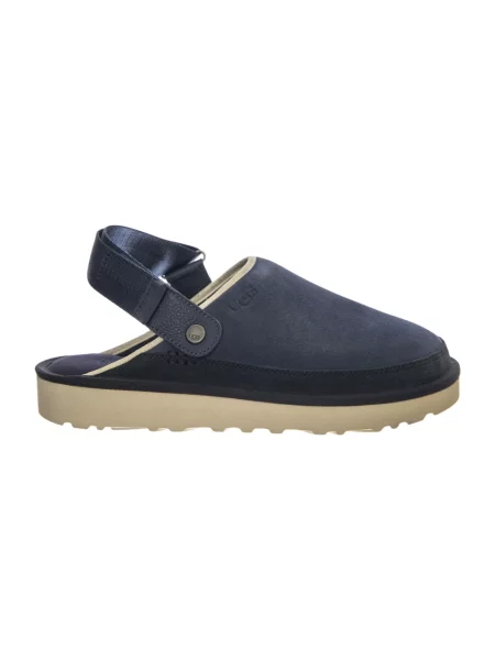 Klapki Ugg wełniane niebieskie