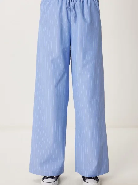 Happiness İstanbul Pantaloni albastru deschis alb