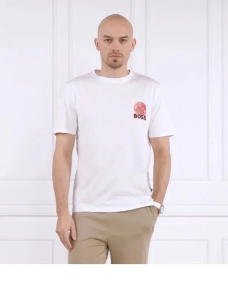 BOSS ORANGE Póló TeeUniverse | Relaxed fit fehér