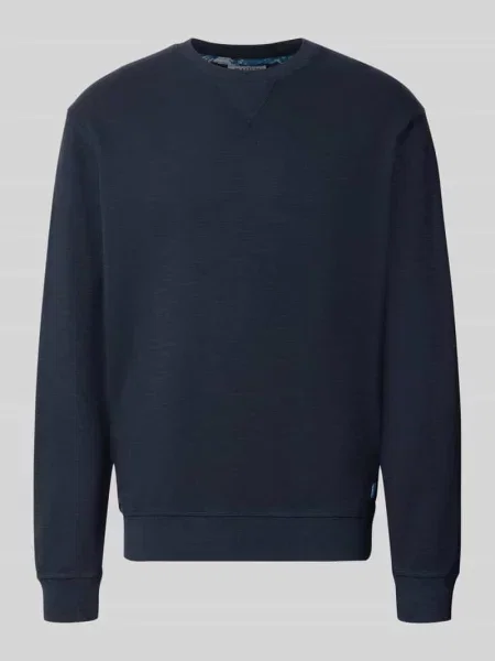 Bluza o kroju regular fit z mieszanki bawełny Scotch & Soda granatowa