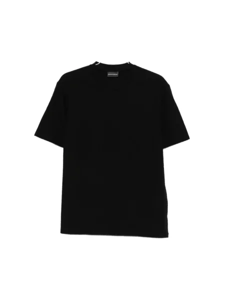 Koszulka Emporio Armani z logo czarna