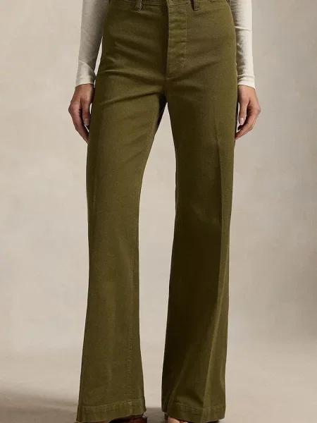 Polo Ralph Lauren Pantaloni cu dungă oliv