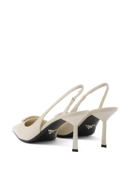 Pantofi cu toc Prada slingback cu autograf