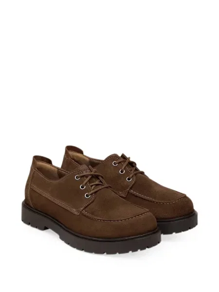 Σκαρπινια Birkenstock με κορδόνια σουέντ καφέ