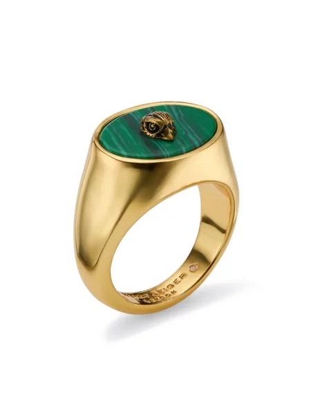 Kurt Geiger London inel pentru femei din metal cu zirconiu cubic verde