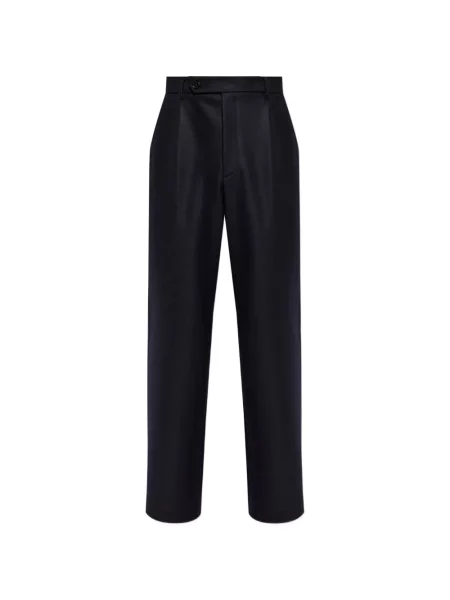 Pantaloni Jil Sander de lână albastru