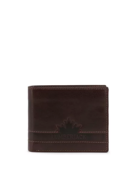 Denarnica Lumberjack s kristali rjava