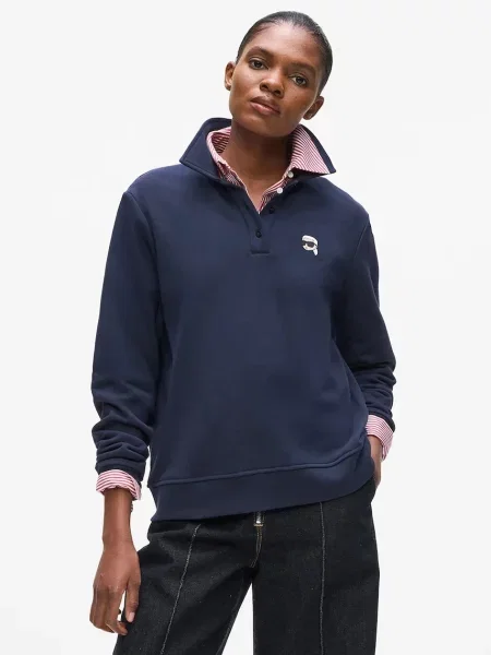 Karl Lagerfeld longsleeve granatowy