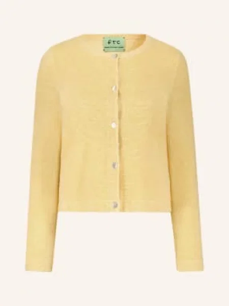Ftc Cashmere Kardigan gelb żółty
