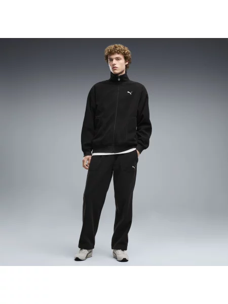 PUMA spodnie zimowe Essentials Elevated o luźnym kroju Odzież S czarny