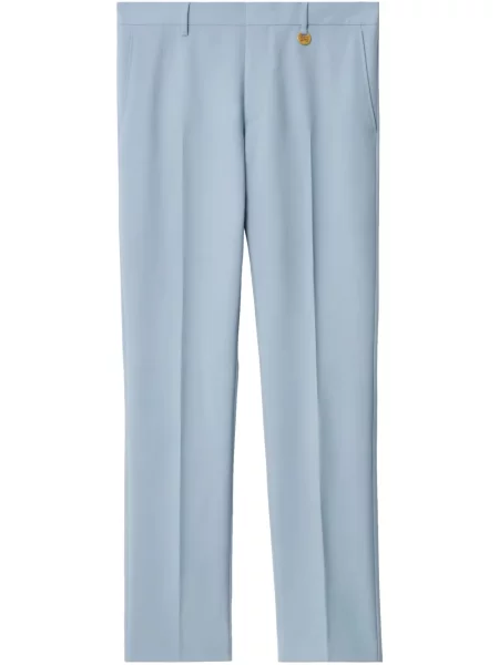 Pantaloni Burberry de lână albastru
