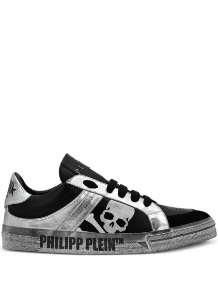 Sneakerși Philipp Plein din piele negru