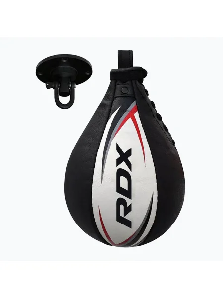 Боксова перла RDX S2 Боксова тренировъчна чанта Speed Bag червена черно