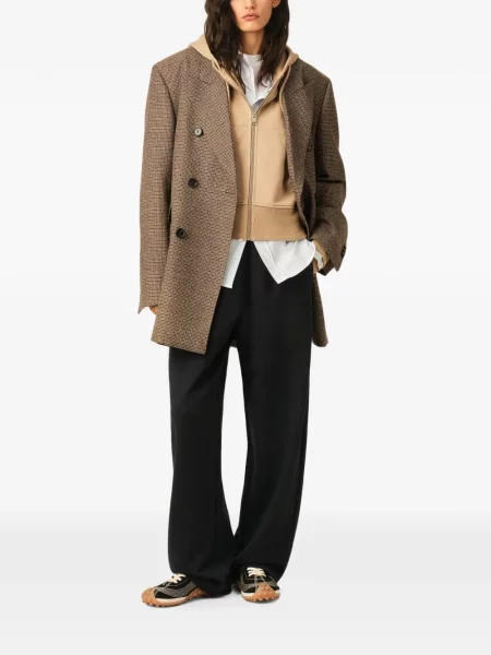 Pantaloni Ami Paris alergare negru
