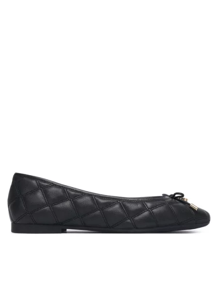 Tommy Hilfiger Balerini Charm Quilted Ballerina negru