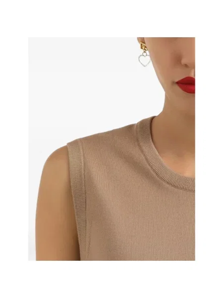 Kolczyki Dolce And Gabbana z logo żółte