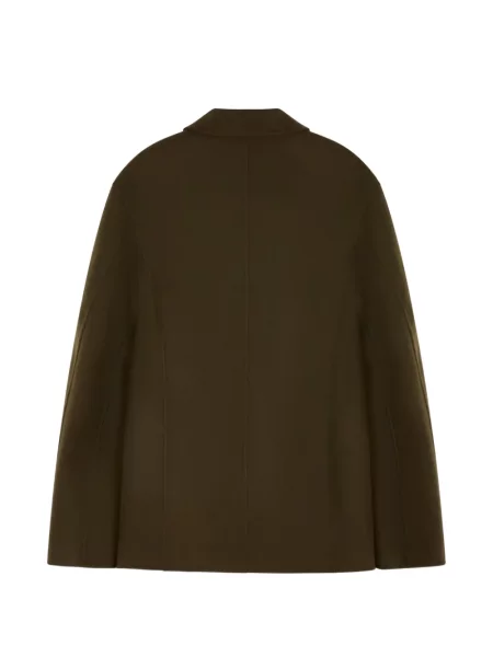 Gulerat palton Jil Sander verde