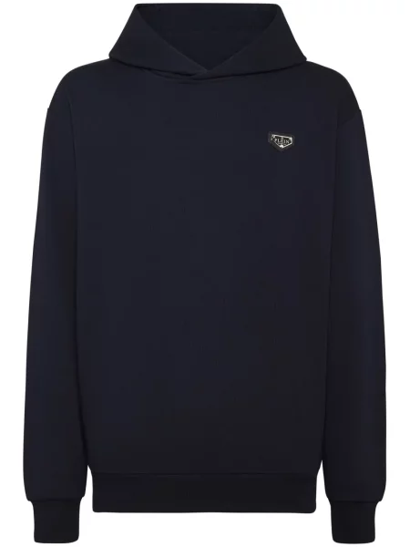 Hanorac cu glugă Philipp Plein albastru