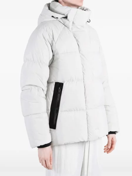Geacă cu puf Canada Goose cu glugă gri