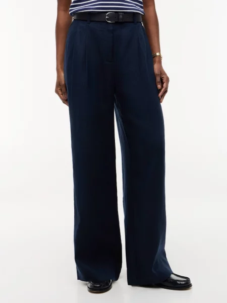 TOMMY HILFIGER Hlače z naborki ESS marine