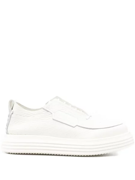 Sneakerși The Antipode din piele cu platformă alb