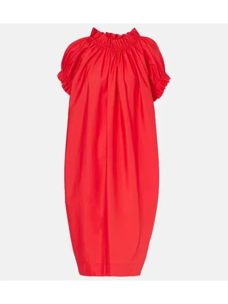 Rochie midi Simone Rocha cu volane roșu