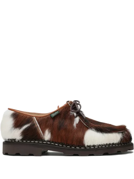 Pantofi derby Paraboot cu șireturi din dantelă maro