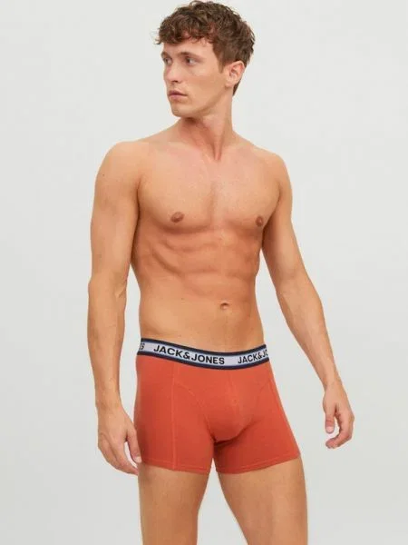 JACK & JONES Boxeralsók Marco világoskék / sötétkék / világosszürke / sötét narancssárga