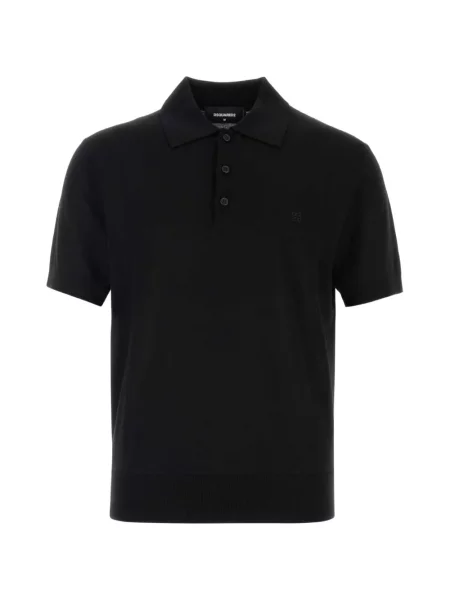 Scurt tricou polo Dsquared2 negru