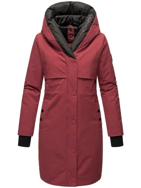 NAVAHOO Palton funcțională Snowelf roșu carmin negru