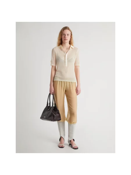 Koszulka polo Paloma Wool wełniana biała