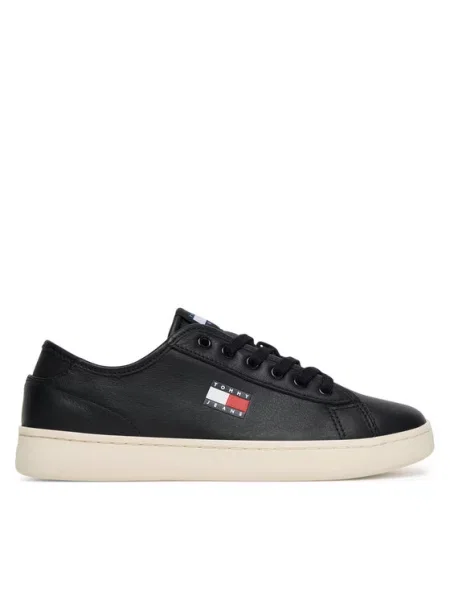 Tenis superge Tommy Jeans Tjw Lightweight Court črna