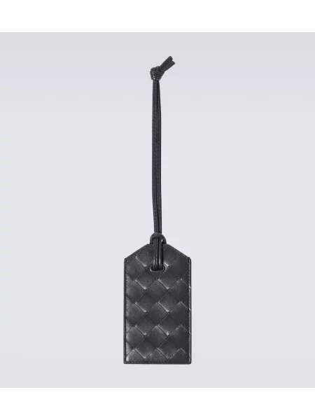 Usnjeni kovček Bottega Veneta črna