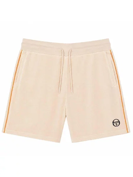 Pantaloni scurți Sergio Tacchini din velur bej