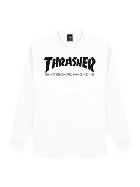 THRASHER Tričko SKATE MAG' biela