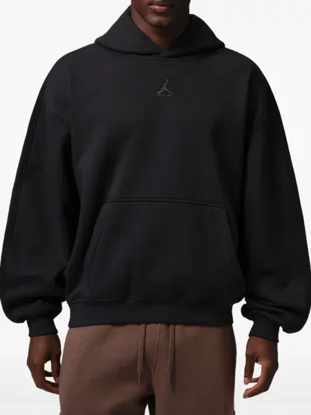 Hanorac cu glugă Jordan din fleece negru