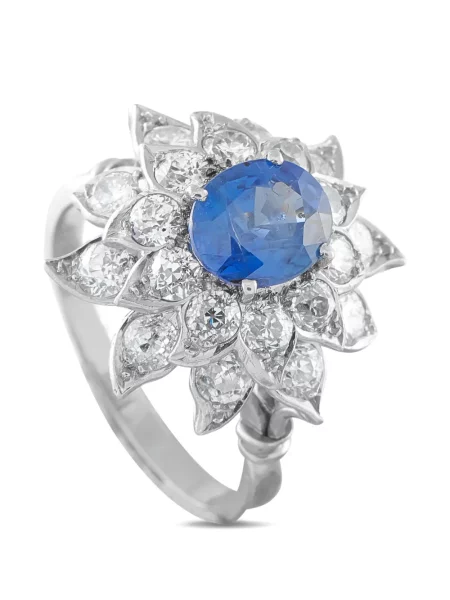 Diamant inel Lb Exclusive cu model floral argintiu