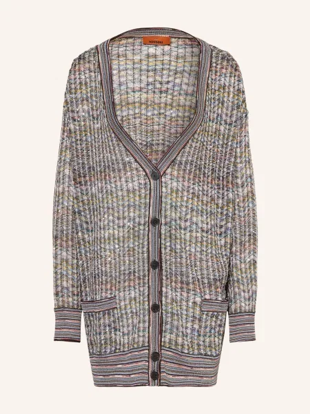 Missoni Pletený Svetr S Třpytivou Přízí A Flitry krémová / růžová / světle zelená