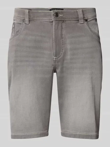 Szorty jeansowe o kroju modern fit z 5 szare