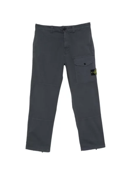 Pantaloni cargo Stone Island cu strasuri albastru