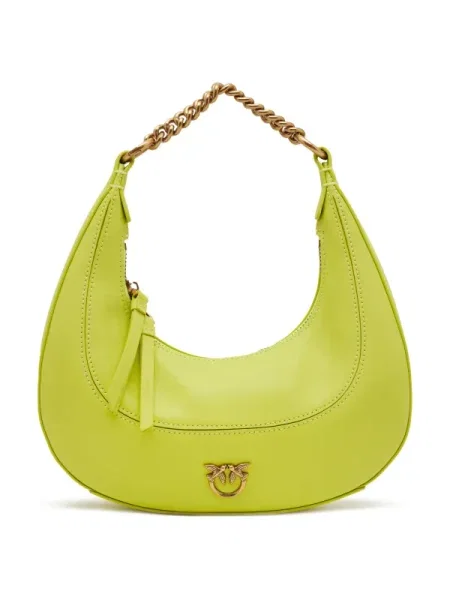 Mini geanta hobo Pinko din piele mini verde