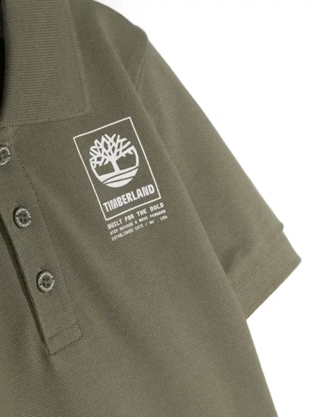Koszulka polo dziecięca Timberland zielona