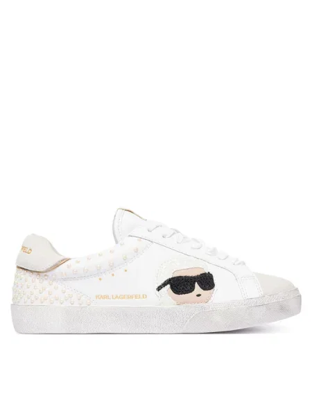 Sneakersy KARL LAGERFELD białe