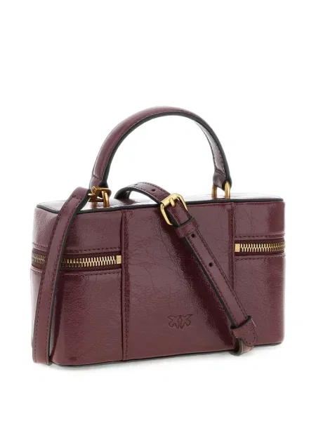 Geanta crossbody Pinko din piele roșu