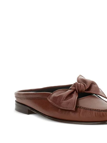 Papuci tip mules Hereu cu funde maro